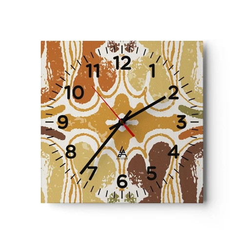 Horloge murale - Pendule murale - Abstraction sentimentale - 30x30 cm