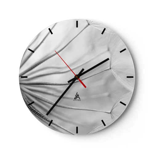 Horloge murale - Pendule murale - Aigrette avant son envol - 30x30 cm