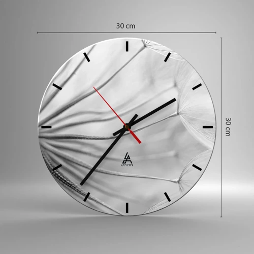 Horloge murale - Pendule murale - Aigrette avant son envol - 30x30 cm