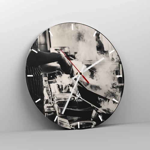 Horloge murale - Pendule murale - Alchimie des saveurs - 30x30 cm