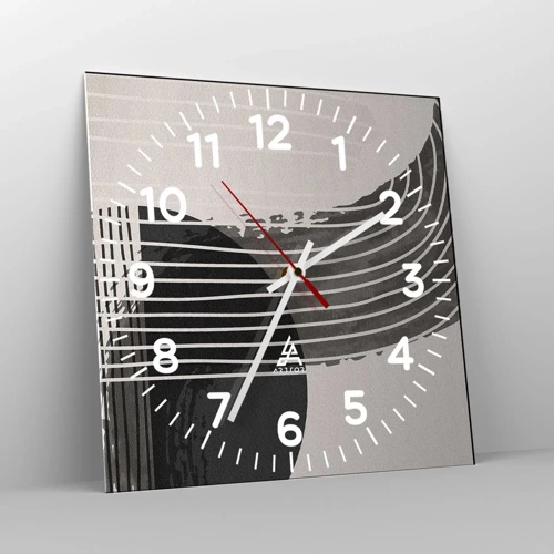 Horloge murale - Pendule murale - Aller et retour - 40x40 cm