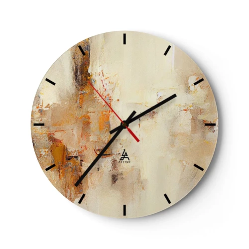 Horloge murale - Pendule murale - Âme de l'ambre - 30x30 cm