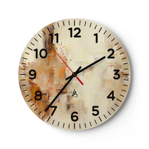 Horloge murale - Pendule murale - Âme de l'ambre - 30x30 cm