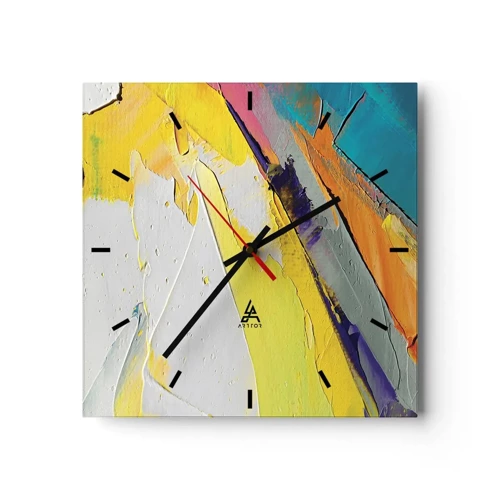 Horloge murale - Pendule murale - Anatomie du monde - 30x30 cm