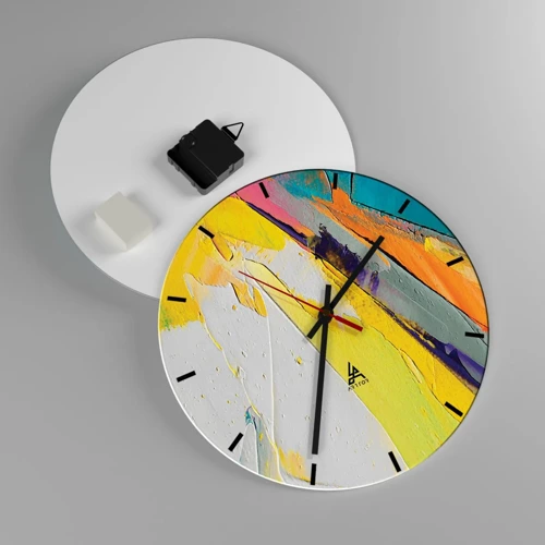 Horloge murale - Pendule murale - Anatomie du monde - 30x30 cm