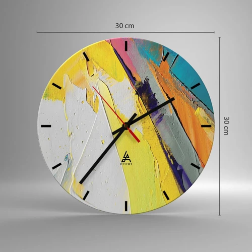 Horloge murale - Pendule murale - Anatomie du monde - 30x30 cm