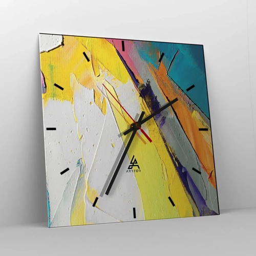 Horloge murale - Pendule murale - Anatomie du monde - 40x40 cm