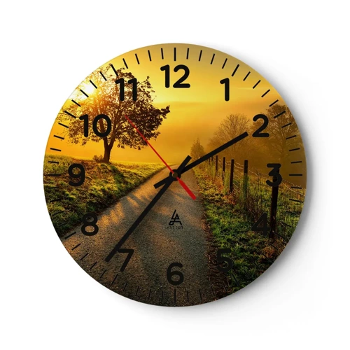 Horloge murale - Pendule murale - Après-midi de miel - 30x30 cm