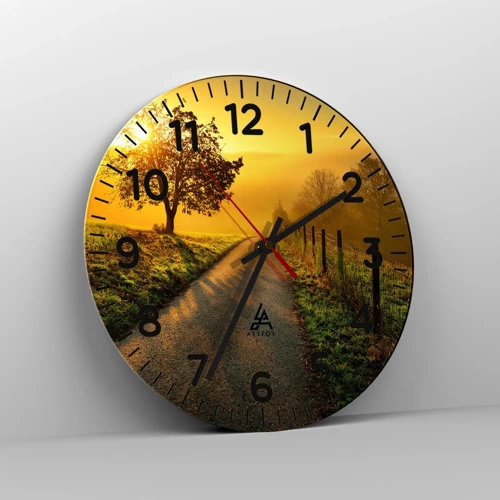 Horloge murale - Pendule murale - Après-midi de miel - 30x30 cm