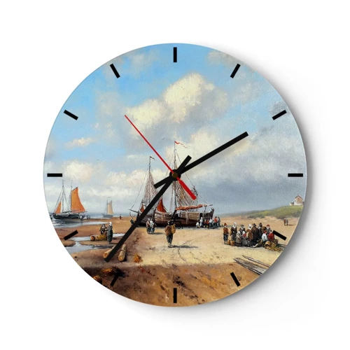 Horloge murale - Pendule murale - Après une capture réussie - 30x30 cm