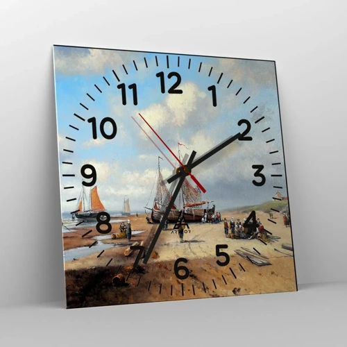 Horloge murale - Pendule murale - Après une capture réussie - 40x40 cm
