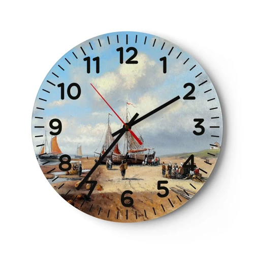 Horloge murale - Pendule murale - Après une capture réussie - 40x40 cm