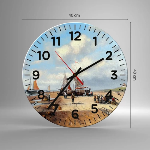 Horloge murale - Pendule murale - Après une capture réussie - 40x40 cm