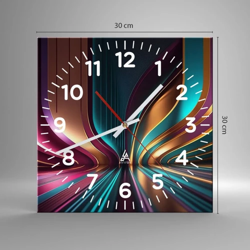 Horloge murale - Pendule murale - Architektura światła - 30x30 cm