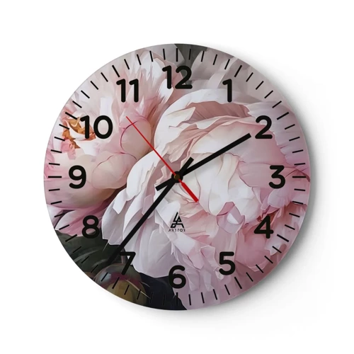 Horloge murale - Pendule murale - Arrêté en pleine floraison - 30x30 cm