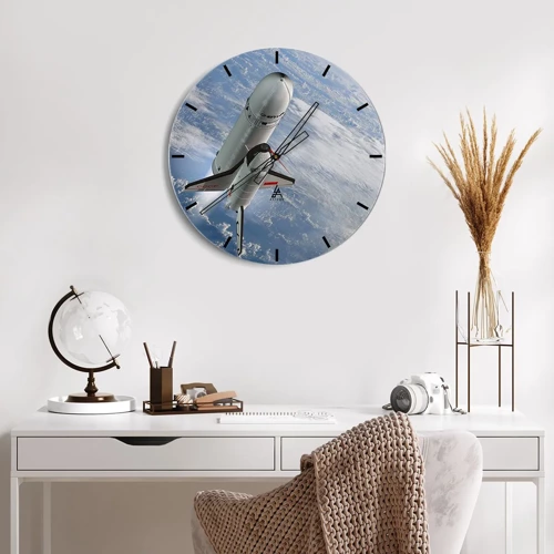 Horloge murale - Pendule murale - Ascension cosmique - 30x30 cm