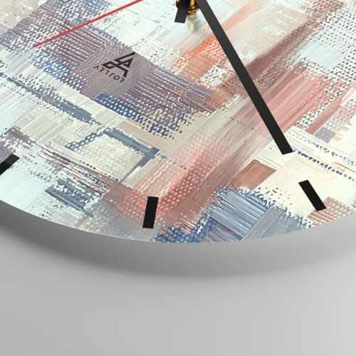 Horloge murale - Pendule murale - Atteindre la lumière - 30x30 cm