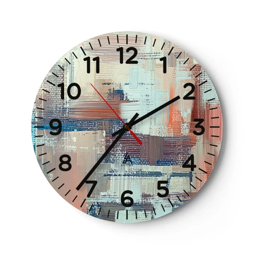 Horloge murale - Pendule murale - Atteindre la lumière - 30x30 cm