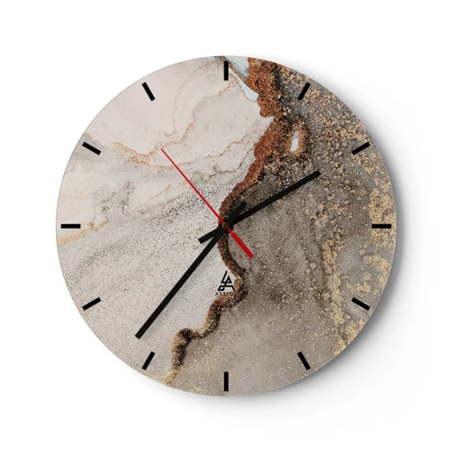 Horloge murale - Pendule murale - Aux frontières des couleurs - 30x30 cm