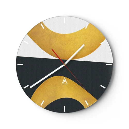 Horloge murale - Pendule murale - Avant tout : l’or - 30x30 cm