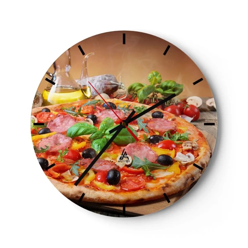 Horloge murale - Pendule murale - Avec une vraie saveur italienne - 30x30 cm