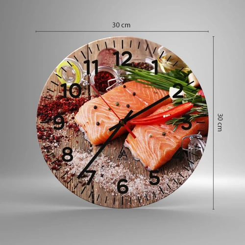 Horloge murale - Pendule murale - Aventure norvégienne dans la cuisine - 30x30 cm