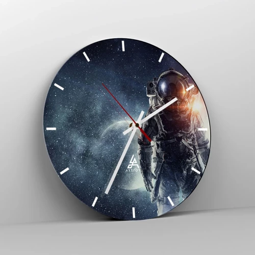 Horloge murale - Pendule murale - Aventure spatiale - 30x30 cm