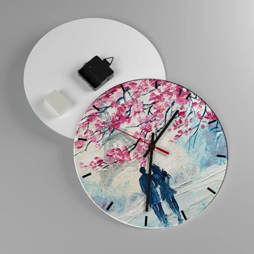 Horloge murale - Pendule murale - Ballade romantique - 30x30 cm