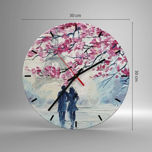 Horloge murale - Pendule murale - Ballade romantique - 30x30 cm