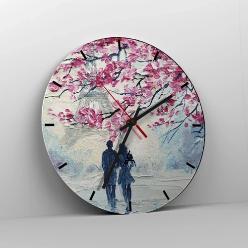 Horloge murale - Pendule murale - Ballade romantique - 30x30 cm