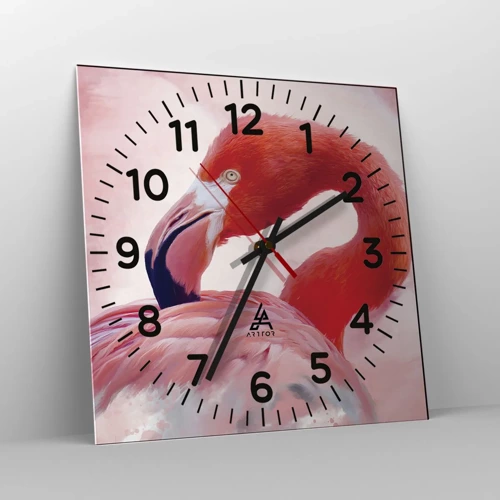 Horloge murale - Pendule murale - Beauté des oiseaux - 30x30 cm