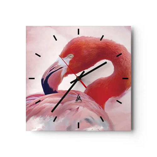 Horloge murale - Pendule murale - Beauté des oiseaux - 30x30 cm