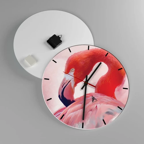Horloge murale - Pendule murale - Beauté des oiseaux - 40x40 cm