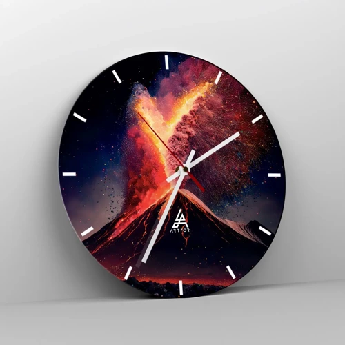 Horloge murale - Pendule murale - Beauté et horreur - 30x30 cm