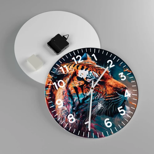 Horloge murale - Pendule murale - Beauté sauvage - 30x30 cm