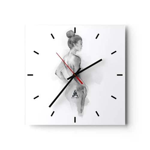 Horloge murale - Pendule murale - Belle comme une peinture - 30x30 cm