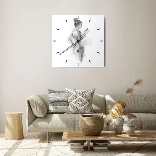 Horloge murale - Pendule murale - Belle comme une peinture - 30x30 cm