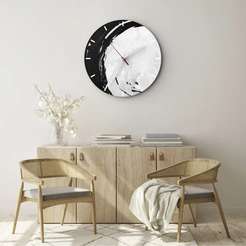 Horloge murale - Pendule murale - Belle sortie - 40x40 cm