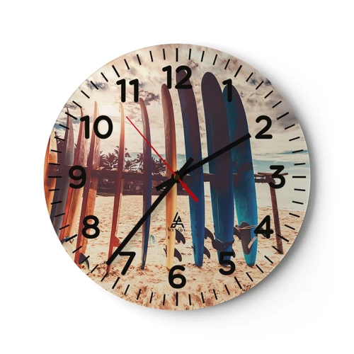 Horloge murale - Pendule murale - Bonne nuit, à demain - 30x30 cm