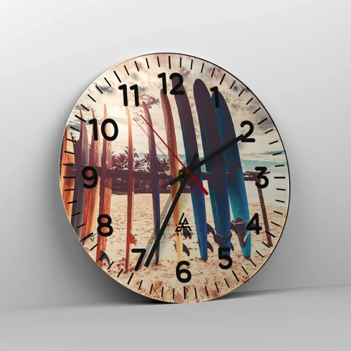Horloge murale - Pendule murale - Bonne nuit, à demain - 30x30 cm