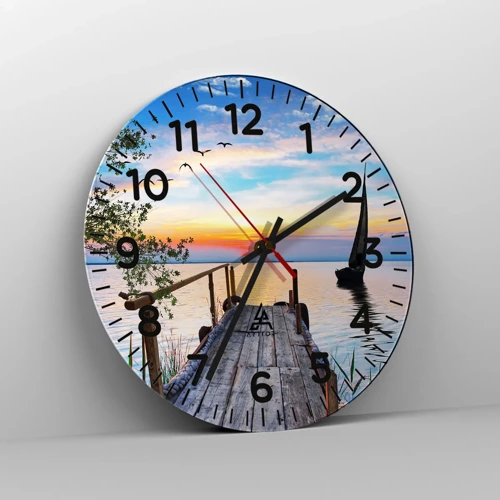 Horloge murale - Pendule murale - Bonsoir! - 30x30 cm