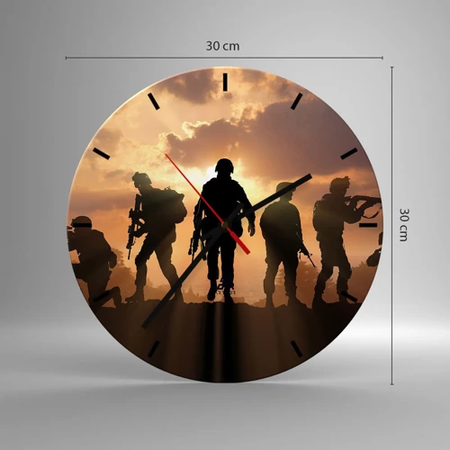 Horloge murale - Pendule murale - Brothers in arms - 30x30 cm