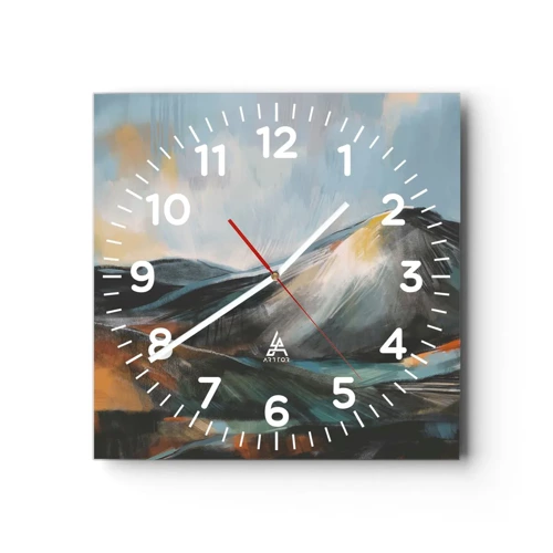 Horloge murale - Pendule murale - Brut et beau - 30x30 cm