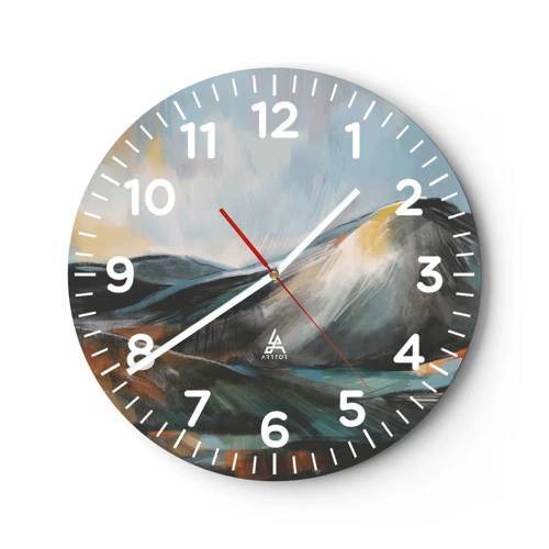 Horloge murale - Pendule murale - Brut et beau - 30x30 cm