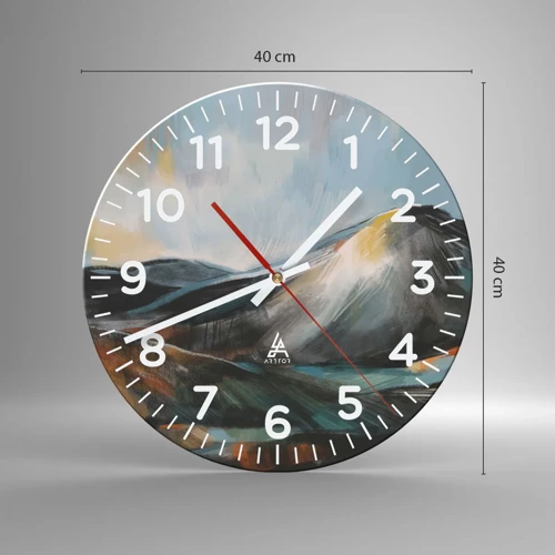Horloge murale - Pendule murale - Brut et beau - 40x40 cm