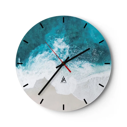 Horloge murale - Pendule murale - Caresse naturelle - 30x30 cm