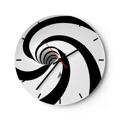 Horloge murale - Pendule murale - Céder au vortex ? - 30x30 cm
