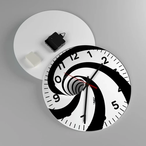 Horloge murale - Pendule murale - Céder au vortex ? - 30x30 cm