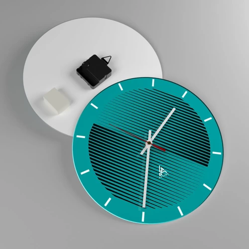 Horloge murale - Pendule murale - Cercle – une variation géométrique - 30x30 cm