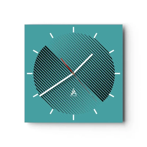 Horloge murale - Pendule murale - Cercle – une variation géométrique - 40x40 cm